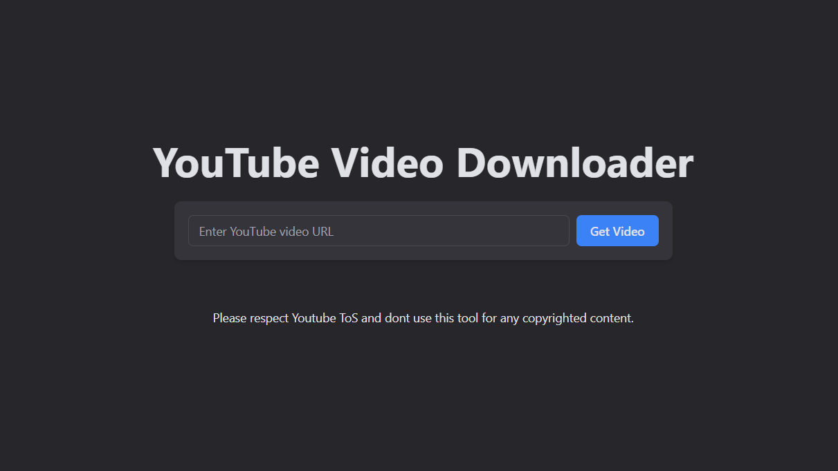 Youtube Video Downloader